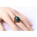 Fashion Alloy Ring Wholesale Black Crystal Latest Gold Finger Ring Designs
